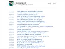 Tablet Screenshot of flamingkeys.com